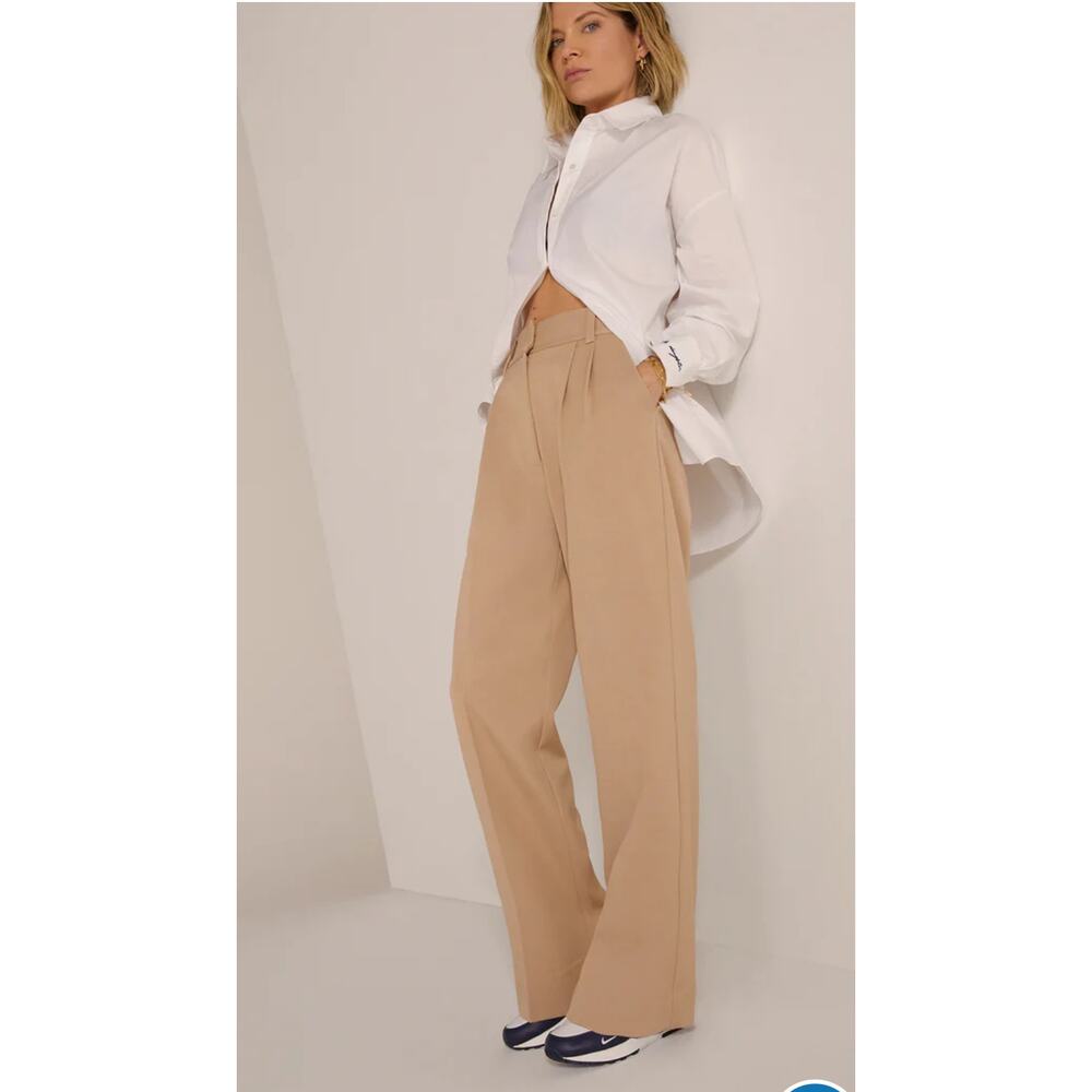 Favorite Daughter The Shortie Favorite Pant Beige 6